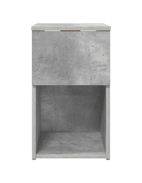 Armadietto per letto Grigio Cemento 29 x 31,5 x 49 cm
