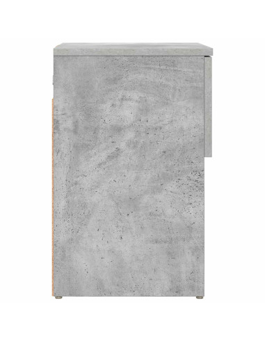 Armadietto per letto Grigio Cemento 29 x 31,5 x 49 cm