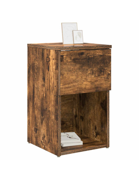 Armadietto per letto Rovere Fumo 29 x 31,5 x 49 cm