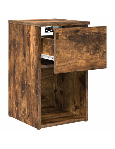 Armadietto per letto Rovere Fumo 29 x 31,5 x 49 cm