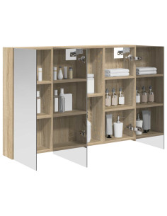Mobiletto per specchio da bagno con lo scaffale Rovere Sonoma 2