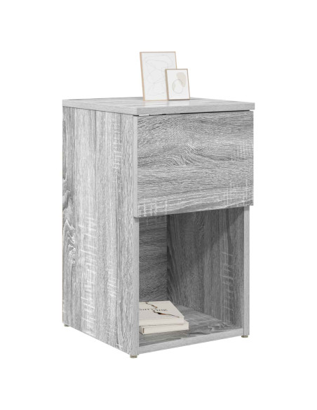 Armadietto per letto Grigio Sonoma 29 x 31,5 x 49 cm