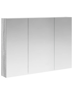Mobiletto per specchio da bagno con lo scaffale Grigio Sonoma 2