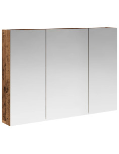 Mobiletto per specchio da bagno con lo scaffale Legno vecchio 2