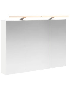 Mobiletto per specchio da bagno Bianco 100 x 14,5 x 70 cm 2