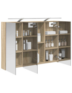 Mobiletto per specchio da bagno con lo scaffale Rovere Sonoma 2