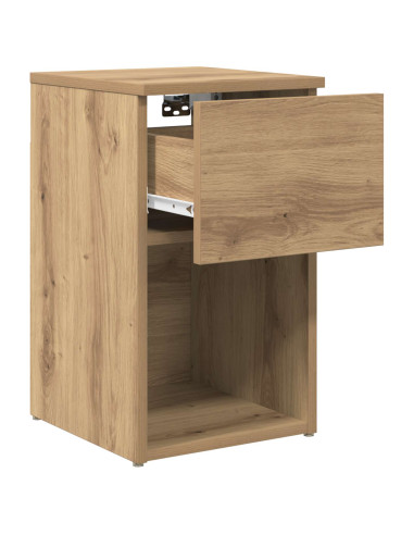 Armadietto per letto 2 pcs Rovere Artigianale 29 x 31,5 x 49 cm