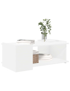 Tavolino da salotto Bianco 90 x 50 x 33 cm Legno ingegnerizzato 2
