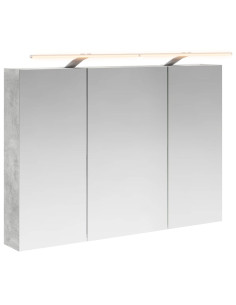 Mobiletto per specchio da bagno con lo scaffale Grigio cemento 2