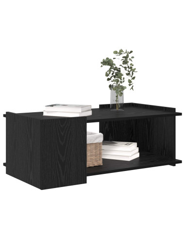 Tavolino da salotto Rovere Nero 90 x 50 x 33 cm