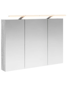 Mobiletto per specchio da bagno con lo scaffale Grigio Sonoma 2
