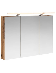 Mobiletto per specchio da bagno con lo scaffale Legno vecchio 2