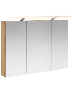 Mobiletto per specchio da bagno con porta Rovere Artigianale 2