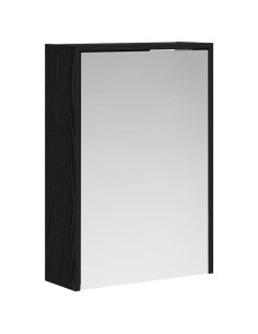 Mobiletto per specchio da bagno Rovere Nero 43 x 16 x 62.5 cm 2