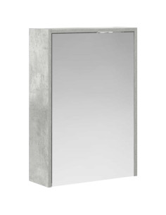 Mobiletto per specchio da bagno con lo scaffale Grigio cemento 2