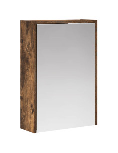 Mobiletto per specchio da bagno Rovere fumé 43 x 16 x 62.5 cm 2