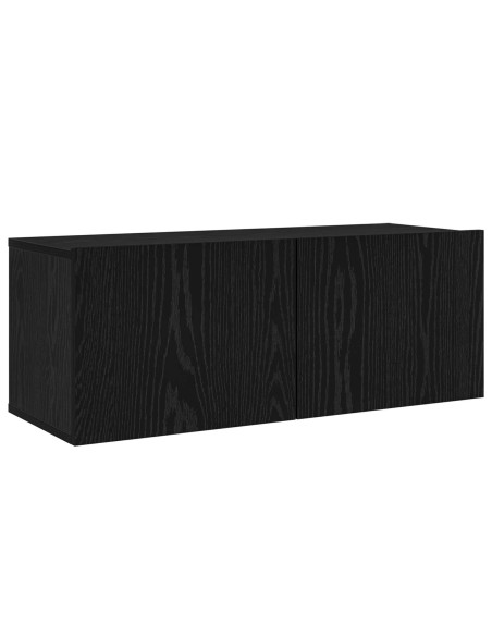 Set mobile TV 8 pcs Rovere Nero Legno multistrato