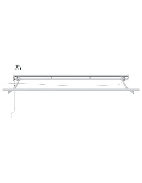 Tettuccio Elettrico Retrattile Marrone 3,5 x 2,5 m