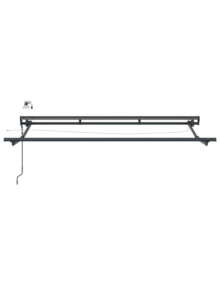Tettuccio Elettrico Retrattile Marrone 3,5 x 2,5 m