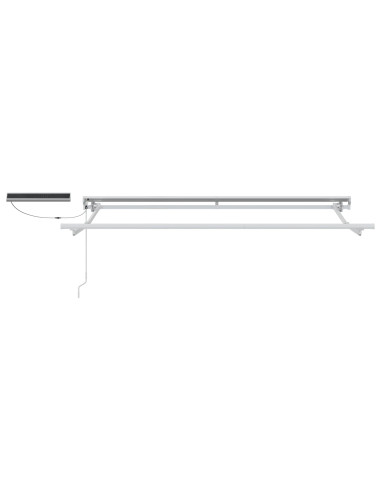 Tettuccio Elettrico Retrattile Marrone 3,5 x 2,5 m