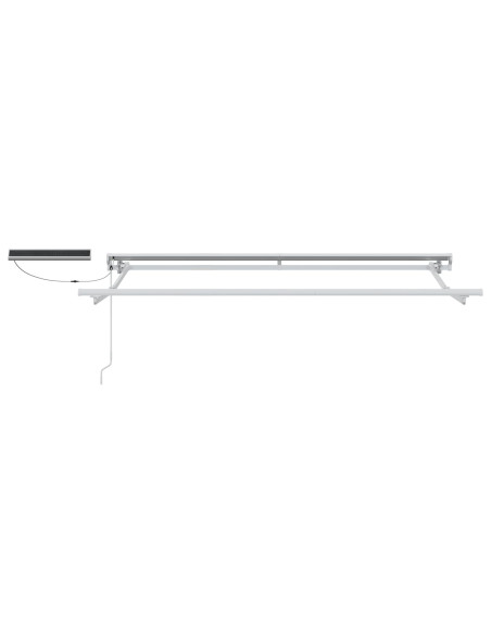Tettuccio Elettrico Retrattile Marrone 3,5 x 2,5 m