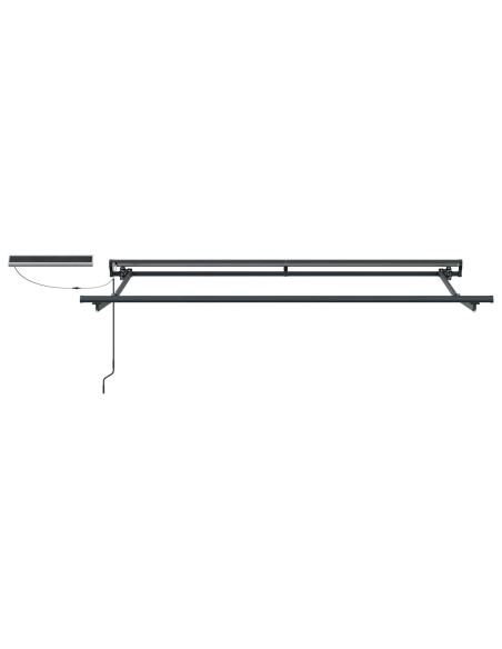Tettuccio Elettrico Retrattile Marrone 3,5 x 2,5 m