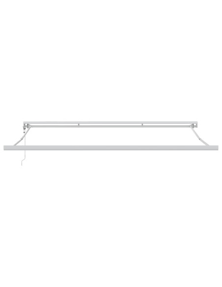 Tenda Retrattile Verde e Bianco 400 × 300 cm Tessuto e Metallo