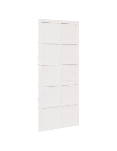 Porta del fienile Bianco 80 x 2,5 x 208 cm 2