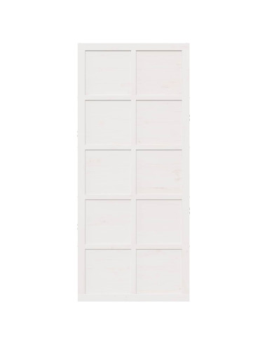 Porta del fienile Bianco 80 x 2,5 x 208 cm