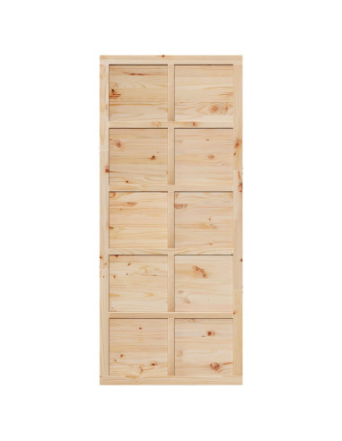 Porta del fienile Naturale 80 x 2,5 x 208 cm