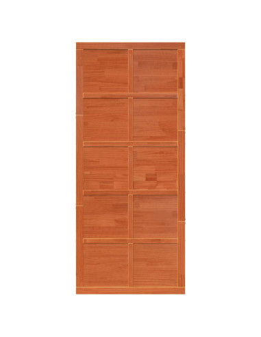 Porta del fienile Marrone cerato 100 x 2,5 x 208 cm