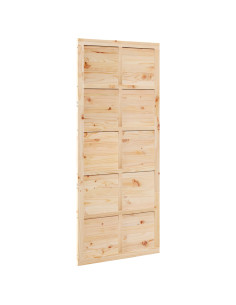 Porta del fienile Naturale 100 x 2,5 x 208 cm 2