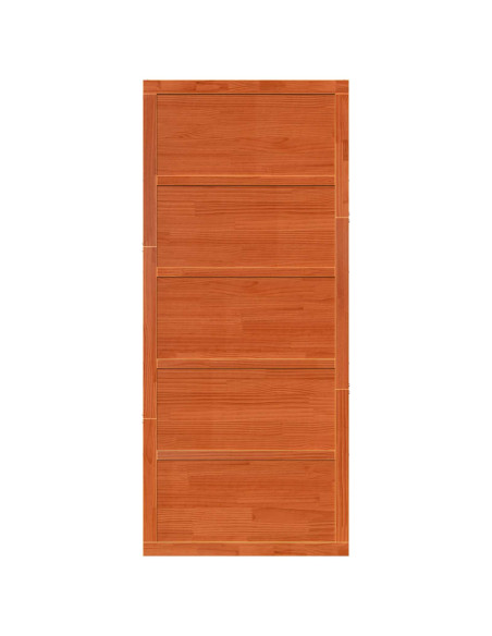 Porta del fienile Marrone Cerato 80 x 2,5 x 208 cm
