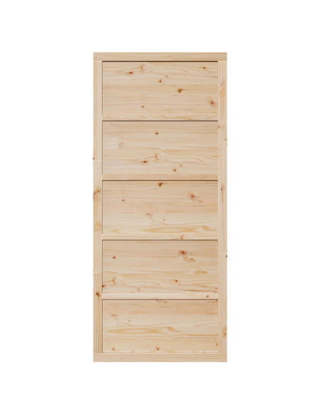 Porta del fienile Naturale 80 x 2,5 x 208 cm