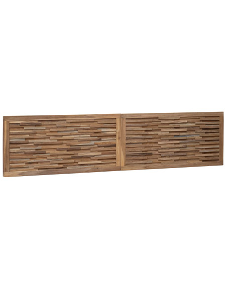 Testiera Naturale 200 cm Legno di teak solido