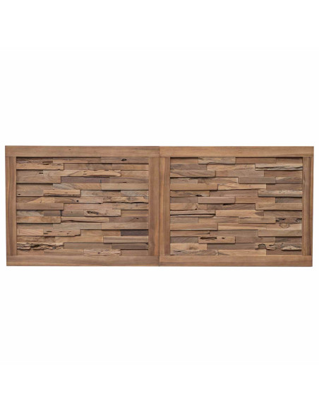 Testiera Naturale 200 cm Legno di teak solido