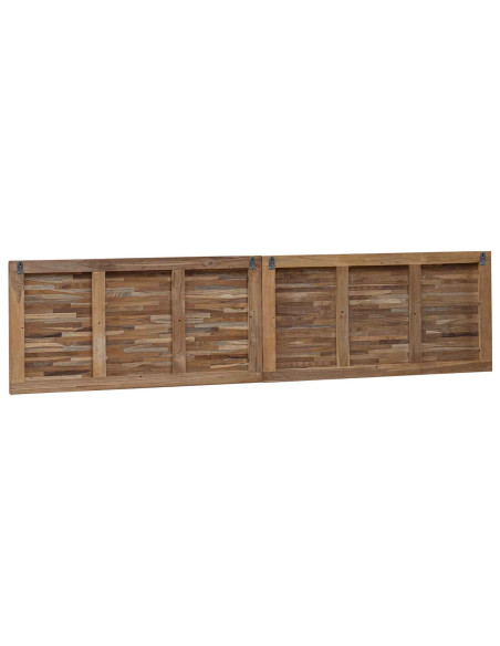 Testiera Naturale 200 cm Legno di teak solido
