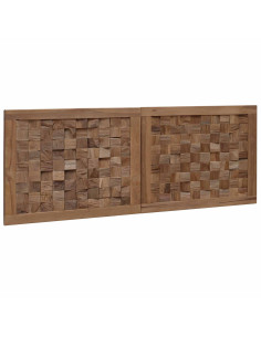 Testiera Naturale 120 cm Legno di teak solido 2