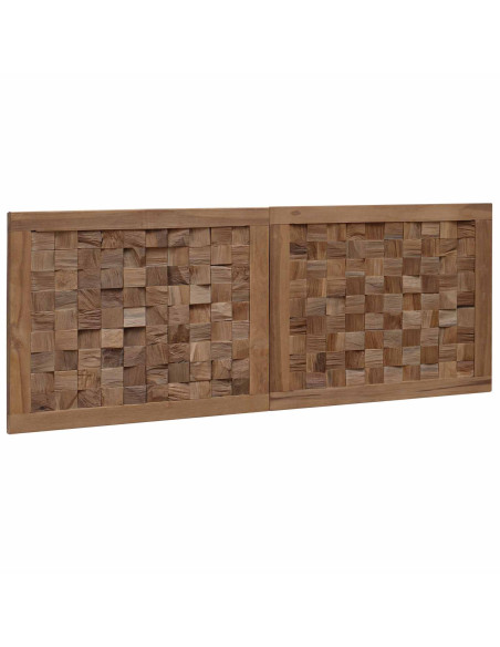 Testiera Naturale 120 cm Legno di teak solido