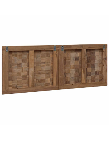 Testiera Naturale 120 cm Legno di teak solido