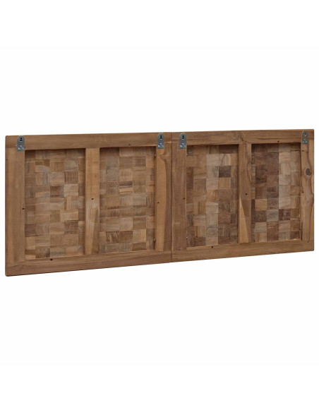 Testiera Naturale 120 cm Legno di teak solido