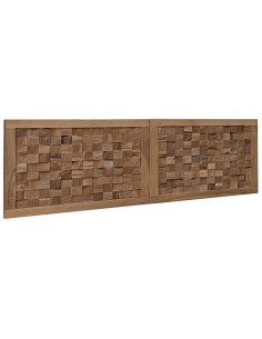 Testiera Naturale 140 cm Legno di teak solido 2