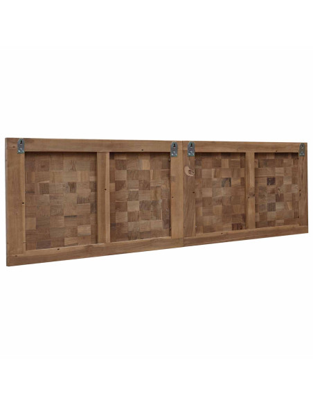Testiera Naturale 140 cm Legno di teak solido