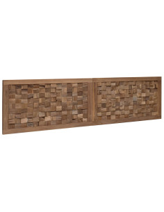 Testiera Naturale 160 cm Legno di teak solido 2