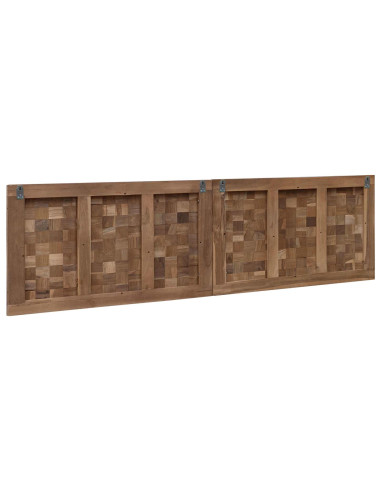 Testiera Naturale 160 cm Legno di teak solido
