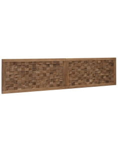 Testiera Naturale 180 cm Legno di teak solido 2
