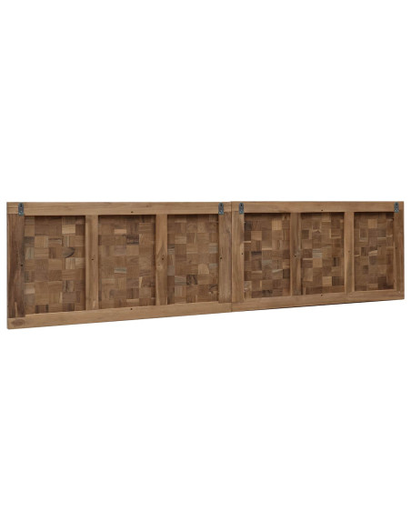 Testiera Naturale 180 cm Legno di teak solido
