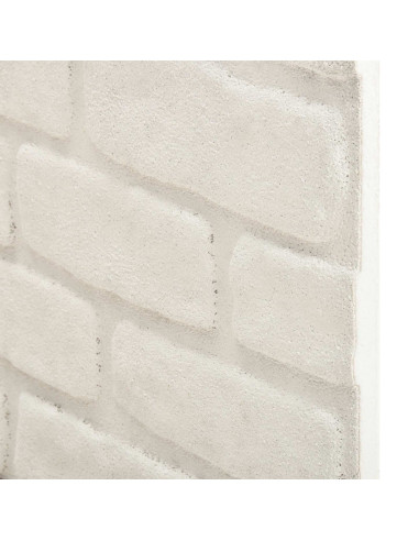 Pannelli da parete 10 pcs Bianco 100 x 50 cm Schiuma EPS