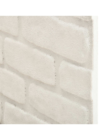 Pannelli da parete 10 pcs Bianco 100 x 50 cm Schiuma EPS