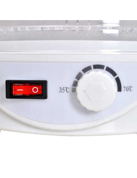 Essiccatore Alimentare Rotondo con 6 Vassoi 250 W